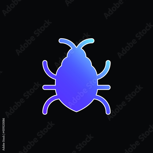 Big Bug blue gradient vector icon