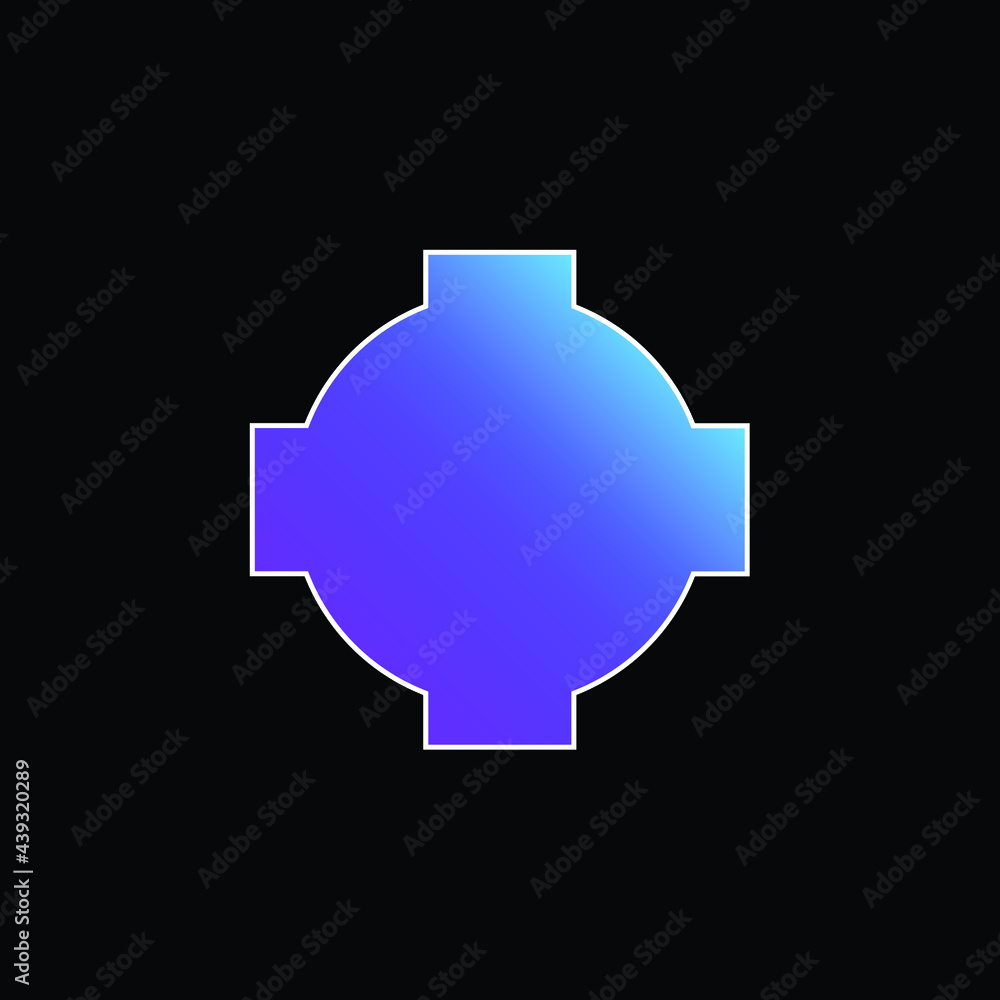 Black Cross Shield blue gradient vector icon Black Cross Shield blue gradient vector icon