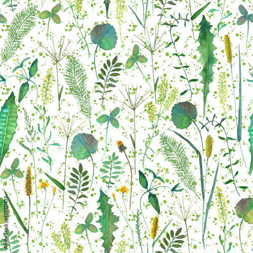 Seamless pattern with wild ...