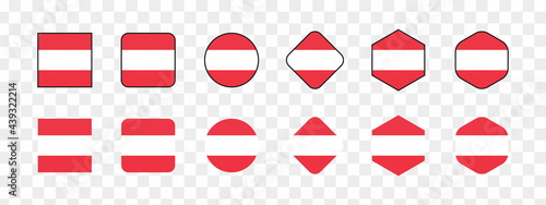 Free Download Austria flag set, national of austria flag with flat color . vector illustration - GFXLoad