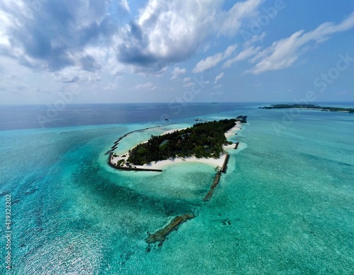 Wide Angle Drone Shot Maldives 2