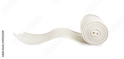 Konstfotografi Medical bandage roll isolated on white. First aid item