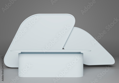 Podium stand. Three-dimensi...