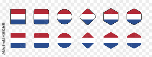 set of Vector Netherlands flag, Netherlands flag illustration, Netherlands flag picture, Netherlands flag image, vector illustration