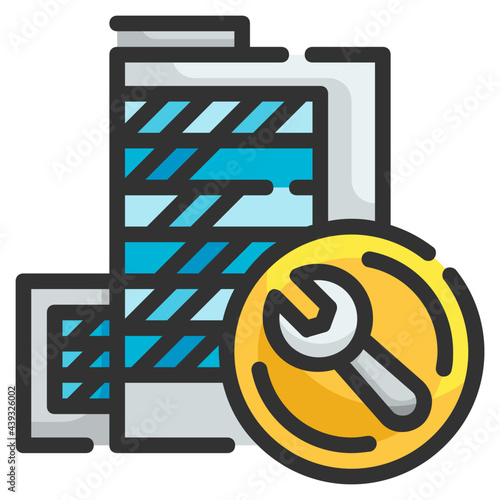 renovation fill outline icon