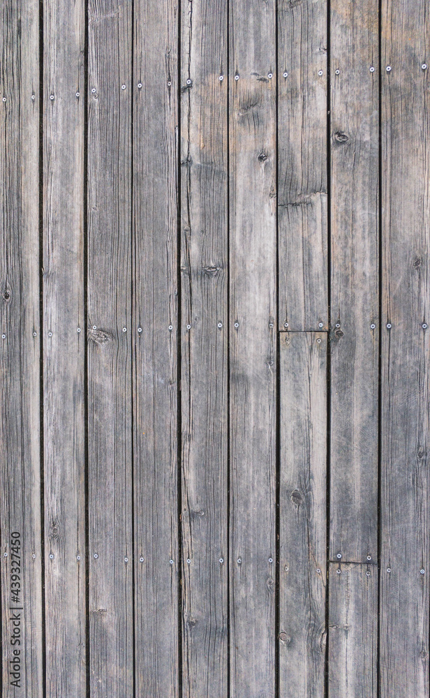 Vertical image of old wooden plank wall or floor, flat image with blank space for copy and design.
