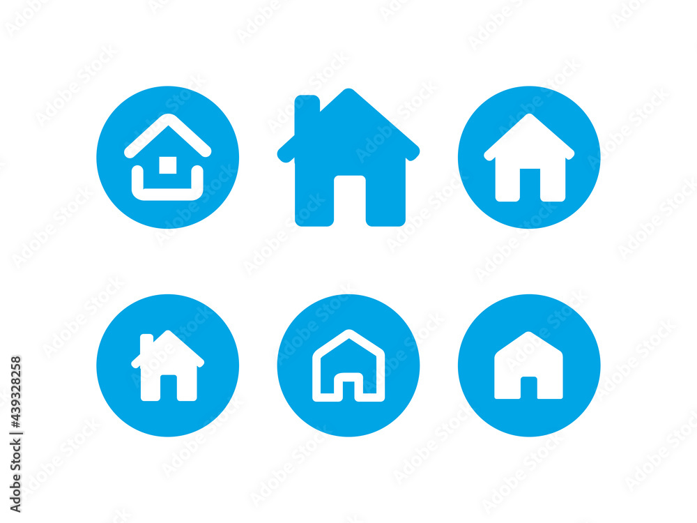 Home web icon set. House logo Home web icon set. House logo