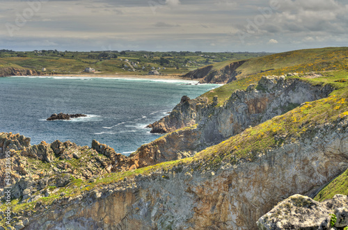 Baie des Trepasses, or Bay of the Dead, Brittany, France photo