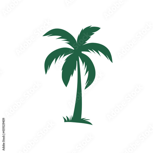 Palm Tree Logo Icon Vector