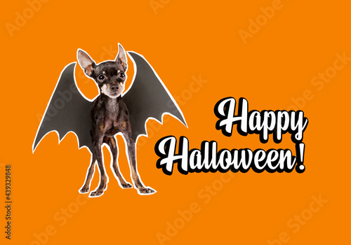 Happy halloween banner deco...
