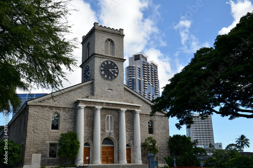 Konstfotografi Kawaiahao Church in Honolulu Hawaii