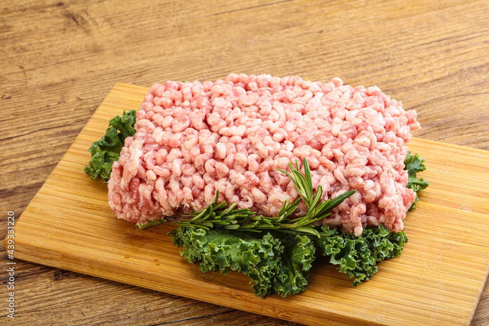 Raw pork minced meat for cooking Raw pork minced meat for cooking