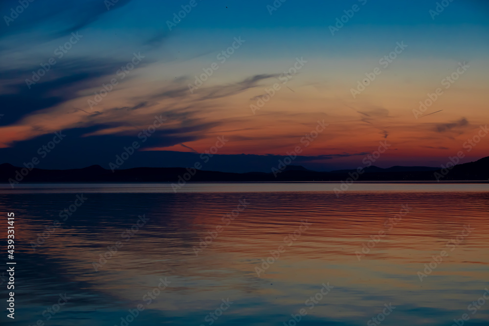 twilight on Lake Balaton - Hungary