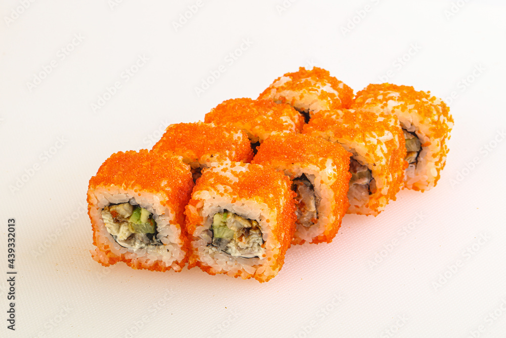 Japanese traditional Roll with eel Japanese traditional Roll with eel