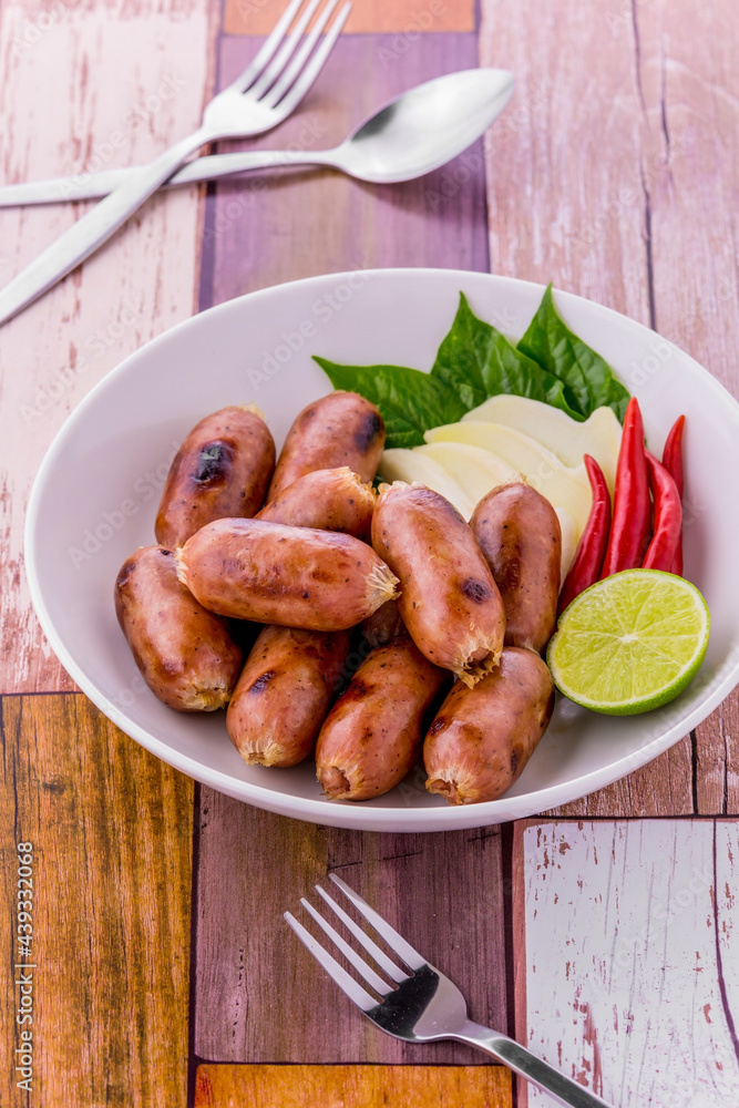 Thai sausage favorite food Thai sausage favorite food