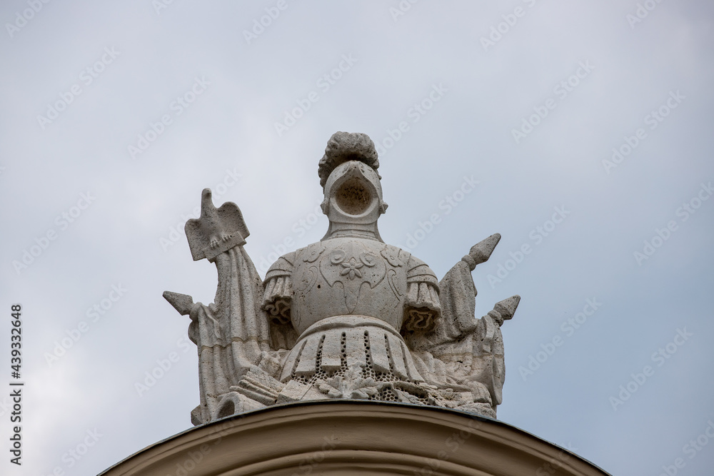 Obraz premium Architectural details at Festetics Palace in Keszthely - Hungary