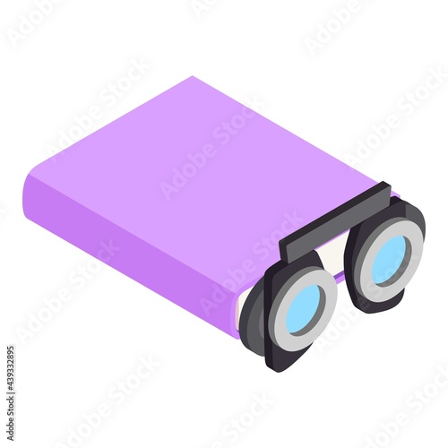 Trial frame icon. Isometric illustration of trial frame vector icon for web
