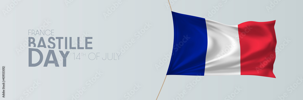 France Bastille day vector banner, greeting card France Bastille day vector banner, greeting card