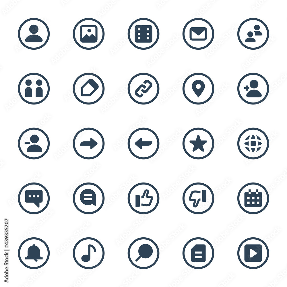 Glyph icons for social networks. Glyph icons for social networks.
