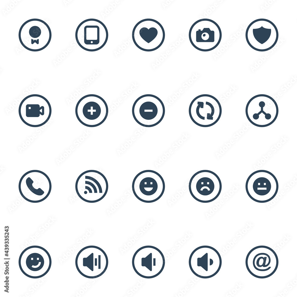 Glyph icons for social networks. Glyph icons for social networks.