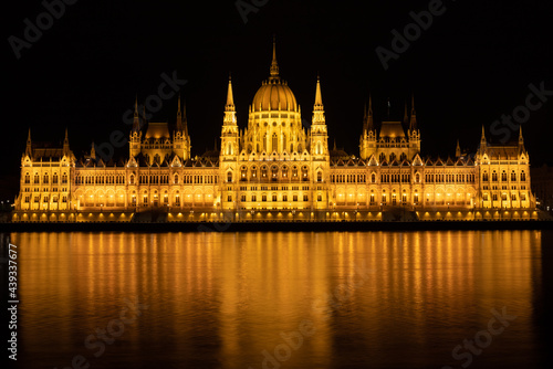hungarian parliament building at night © sebi_2569