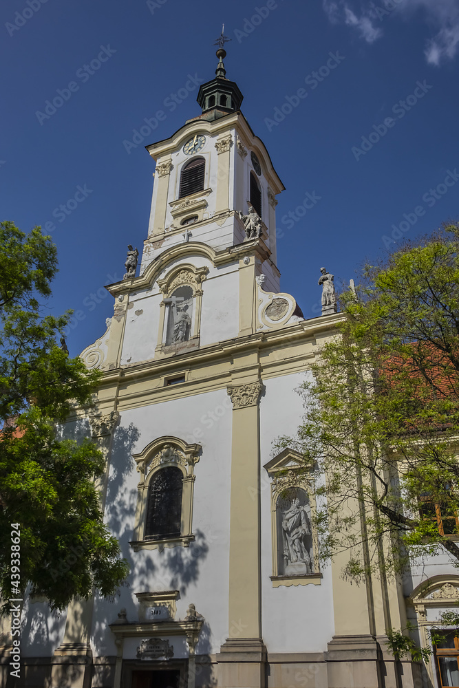 Church of the Merciful Brothers and the Monastery of the Merciful Brothers (17th century). Bratislava, Slovakia.
