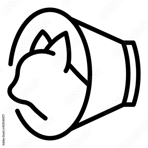 Veterinary clinic dog care icon. Outline Veterinary clinic dog care vector icon for web design isolated on white background
