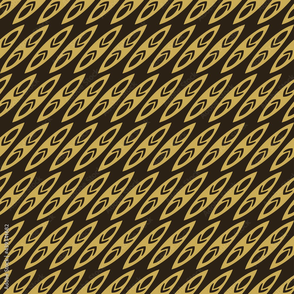 Modern background pattern with golden elements on black background, wallpaper. Seamless pattern, texture. Vector image Modern background pattern with golden elements on black background, wallpaper. Seamless pattern, texture. Vector image