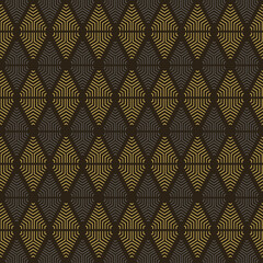 Handdoek met foto Zwart goud patronen Trendy geometrisch ornament zwart goud  © PETR BABKIN