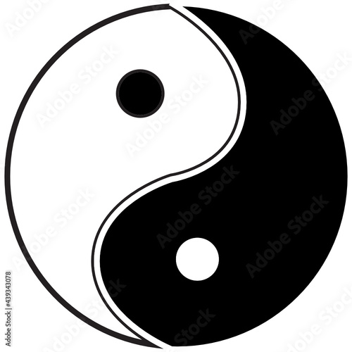 yin yang glyph icon
