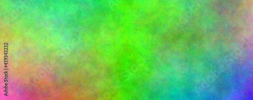 A bit of everything green. Banner abstract background. Blurry color spectrum  texture background. Rainbow colors. Vivid colors spectrum background.