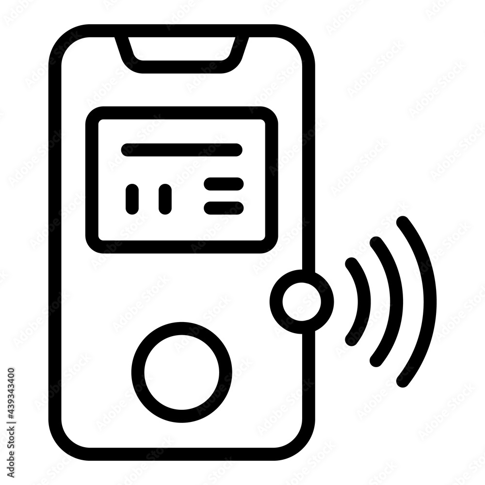 Wifi phone internet icon. Outline Wifi phone internet vector icon for web design isolated on white background Wifi phone internet icon. Outline Wifi phone internet vector icon for web design isolated on white background