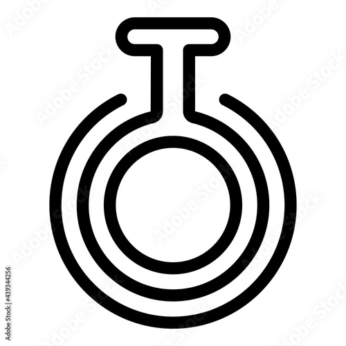 Gender identity diversity icon. Outline Gender identity diversity vector icon for web design isolated on white background
