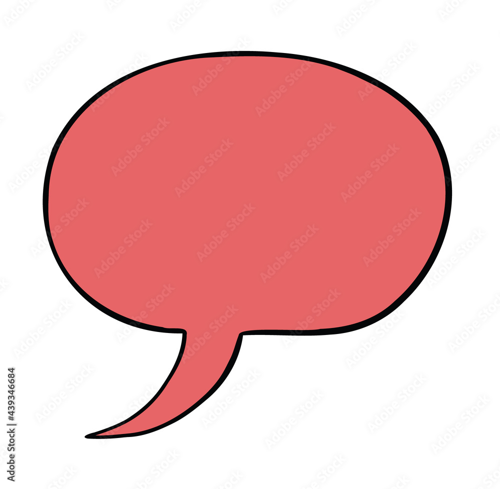 Cartoon vector illustration of speech bubble Cartoon vector illustration of speech bubble