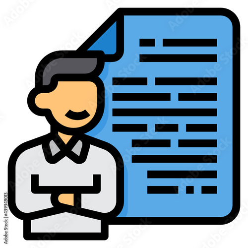 Profile line icon