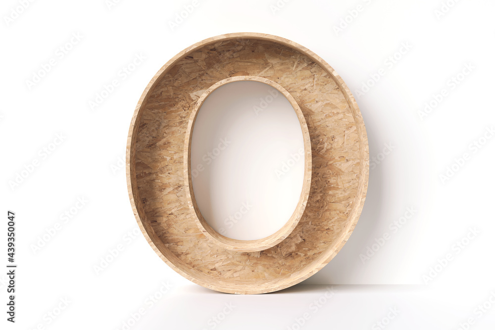 3D wood letter O made of OSB boards. Recycle conceptual stylish alphabet. High quality 3D rendering. 3D wood letter O made of OSB boards. Recycle conceptual stylish alphabet. High quality 3D rendering.