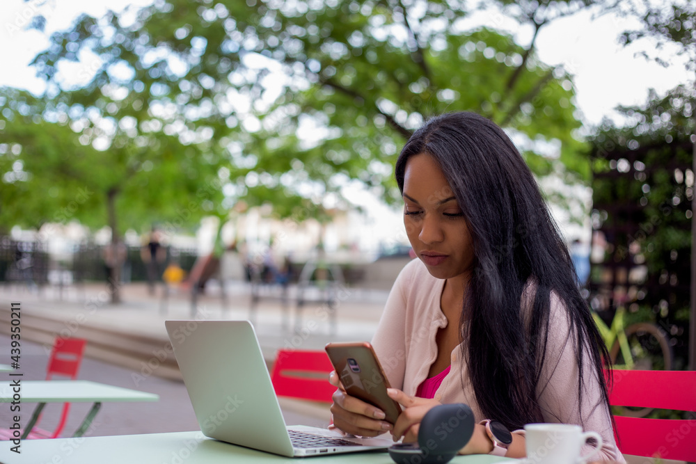 Black Business Woman Working Black Business Woman Working