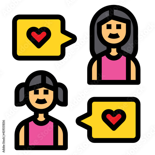 Sibling line icon