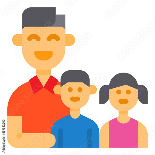 Family flat icon