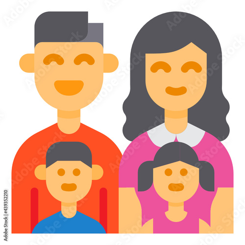 Family flat icon