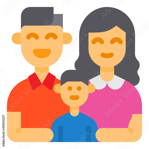 Family flat icon