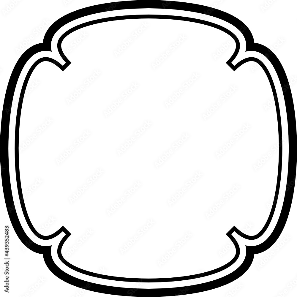 frame retro line icon