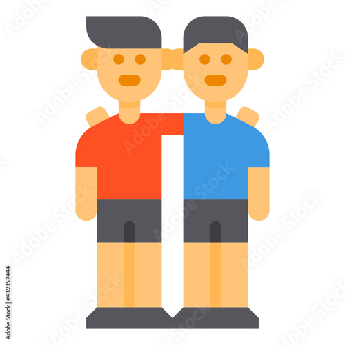 Sibling flat icon