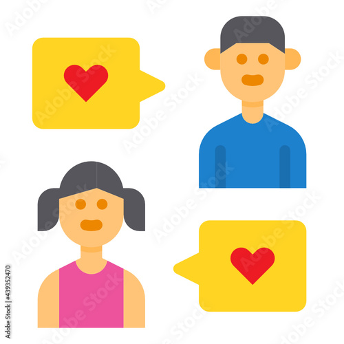 Sibling flat icon