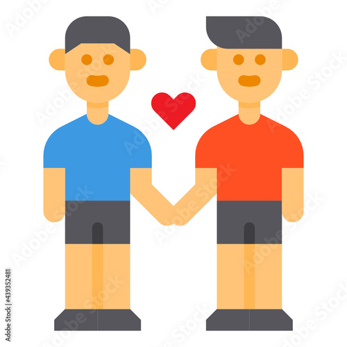 Sibling flat icon