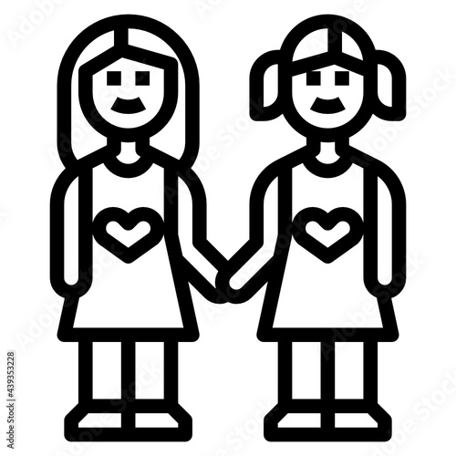 Sibling line icon