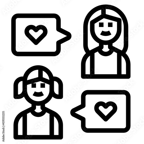 Sibling line icon