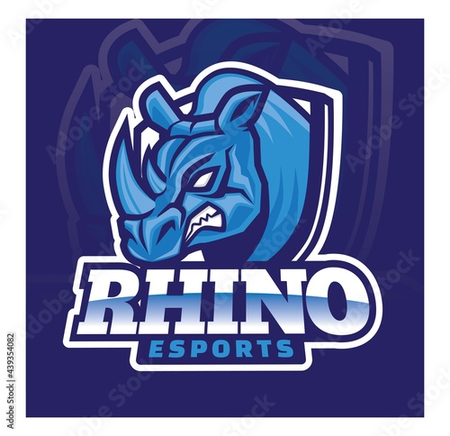Rhino Esport Gaming Logo Design