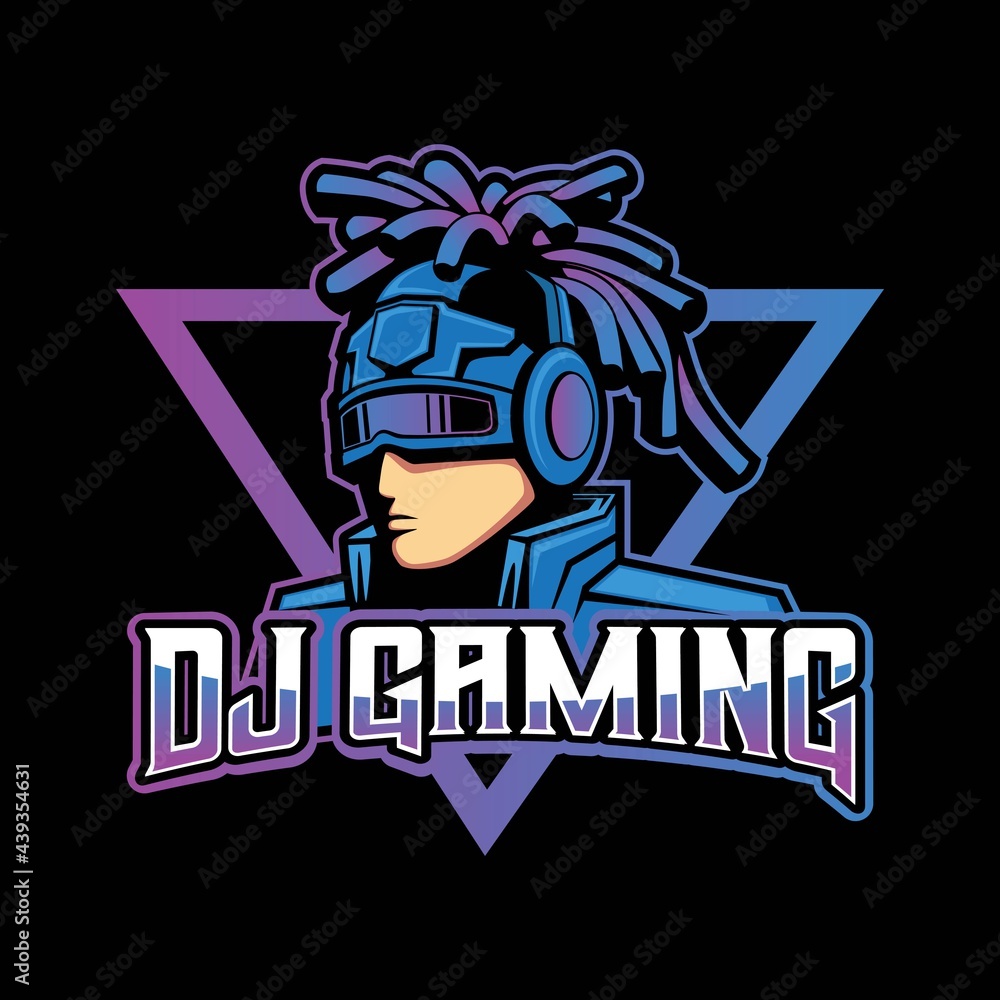 Rasta DJ Gaming Logo Design