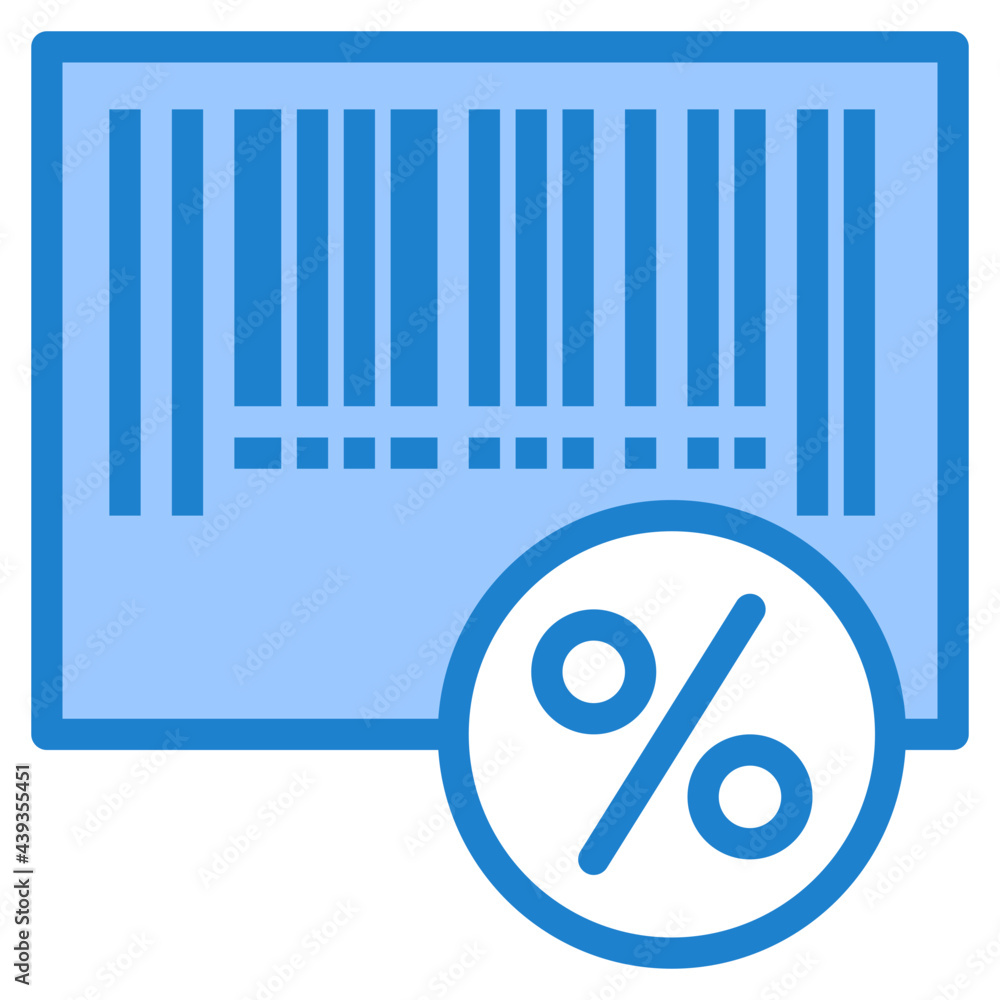 discount blue style icon